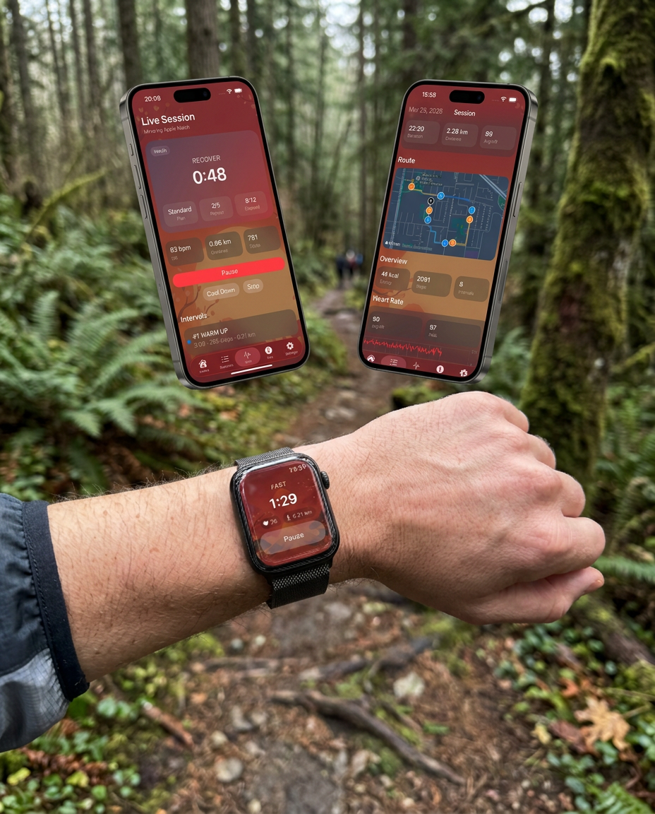 Japanese Walking Coach App on iPhone and Apple Watch
